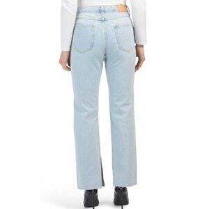Avec Les Filles Light Wash Distressed Split Seam Jeans | Anthropologie | Size 29